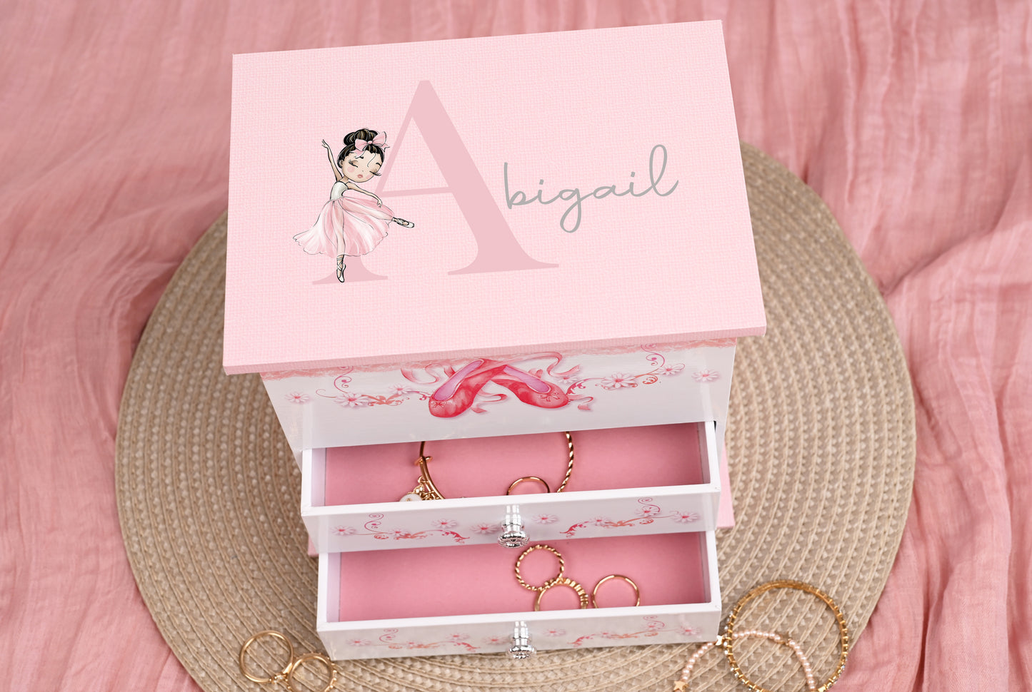 Ballerina Musical Jewellery Box Personalised