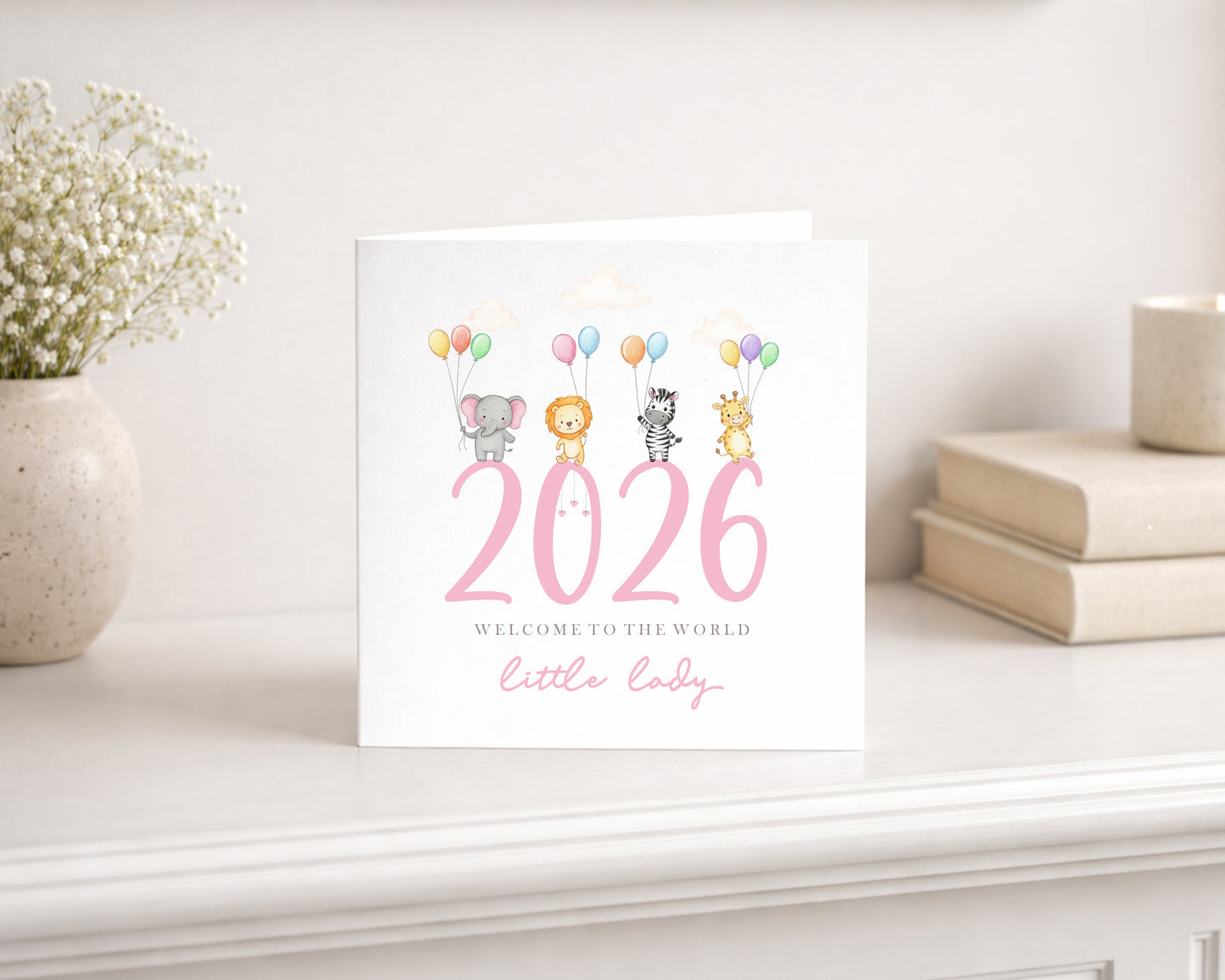 pink Baby Card 2026