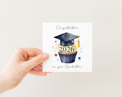 2026 Graduation Card Cupcake