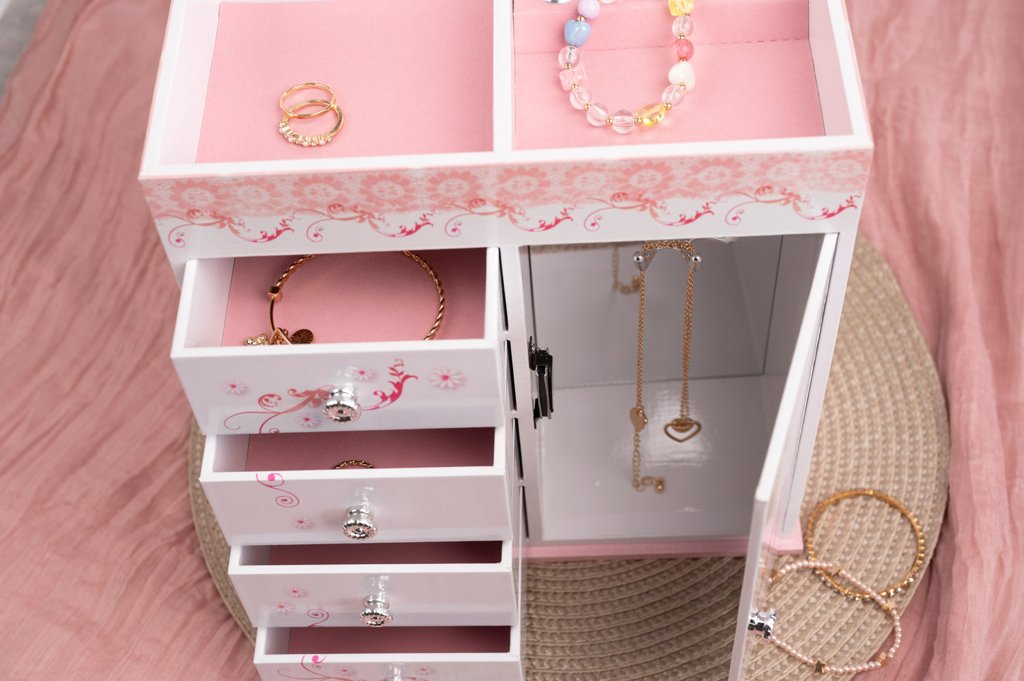 Ballerina Musical Jewellery Box Personalised Large