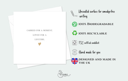 Carried for a Moment, Loved for a Lifetime Card