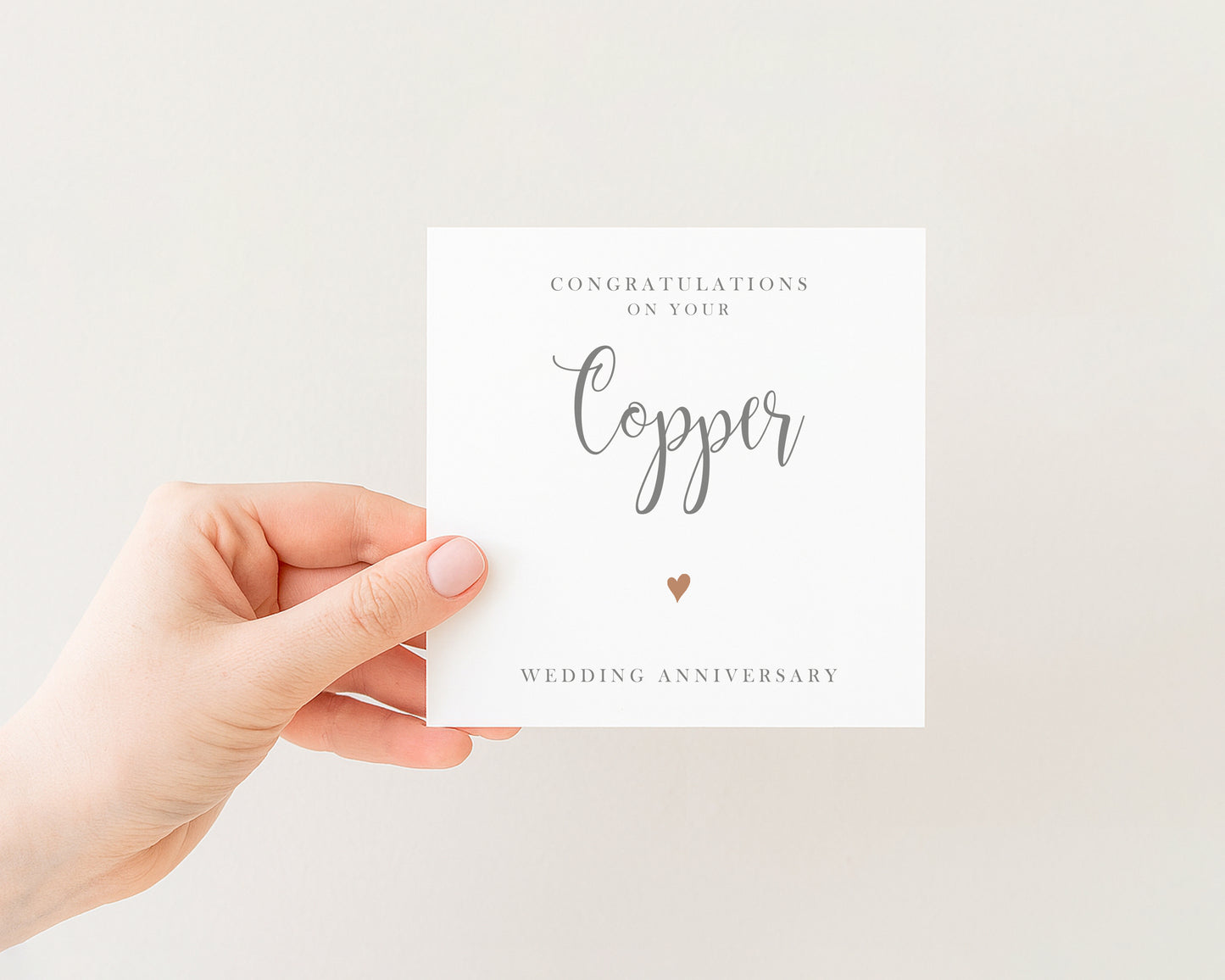 Copper Anniversary Card