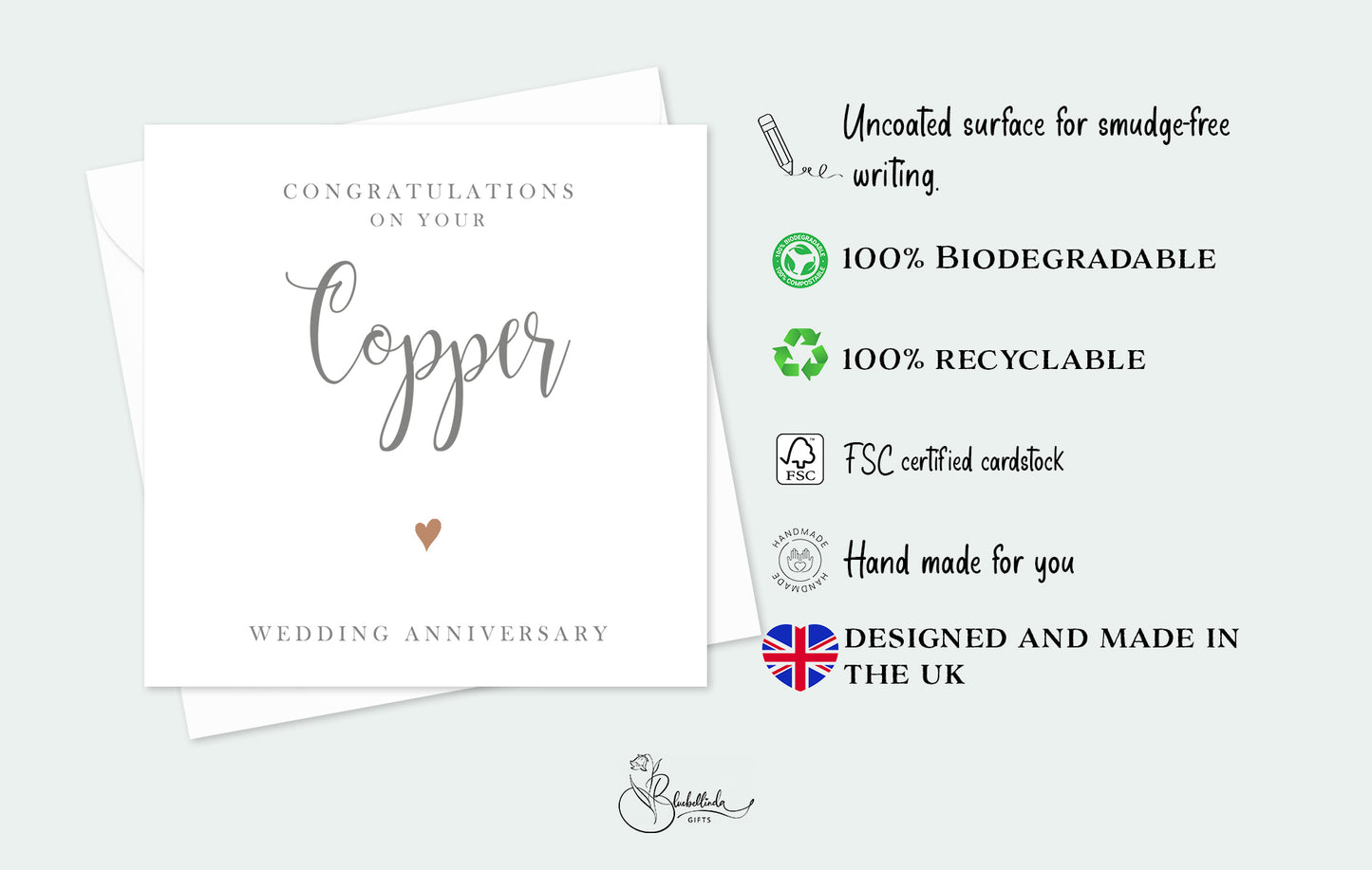 Copper Anniversary Card