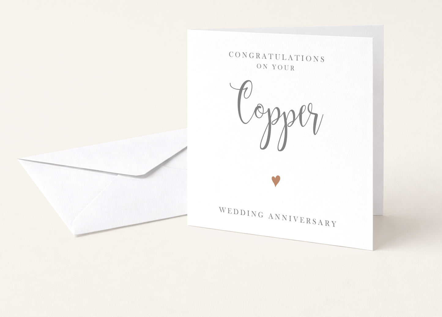 Copper Anniversary Card