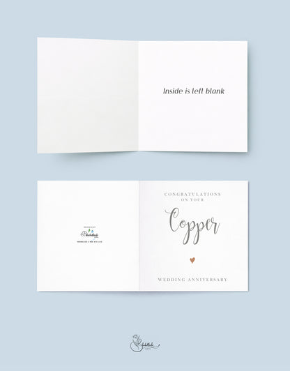 Copper Anniversary Card
