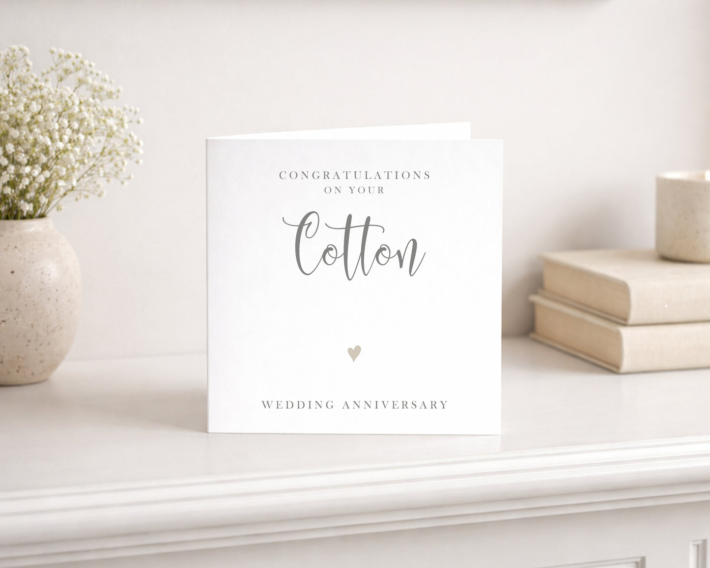 Cotton Anniversary Card