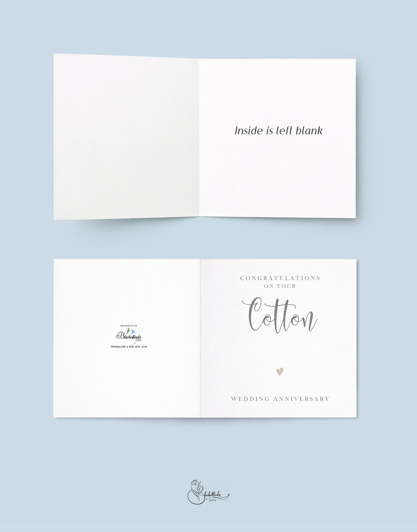 Cotton Anniversary Card