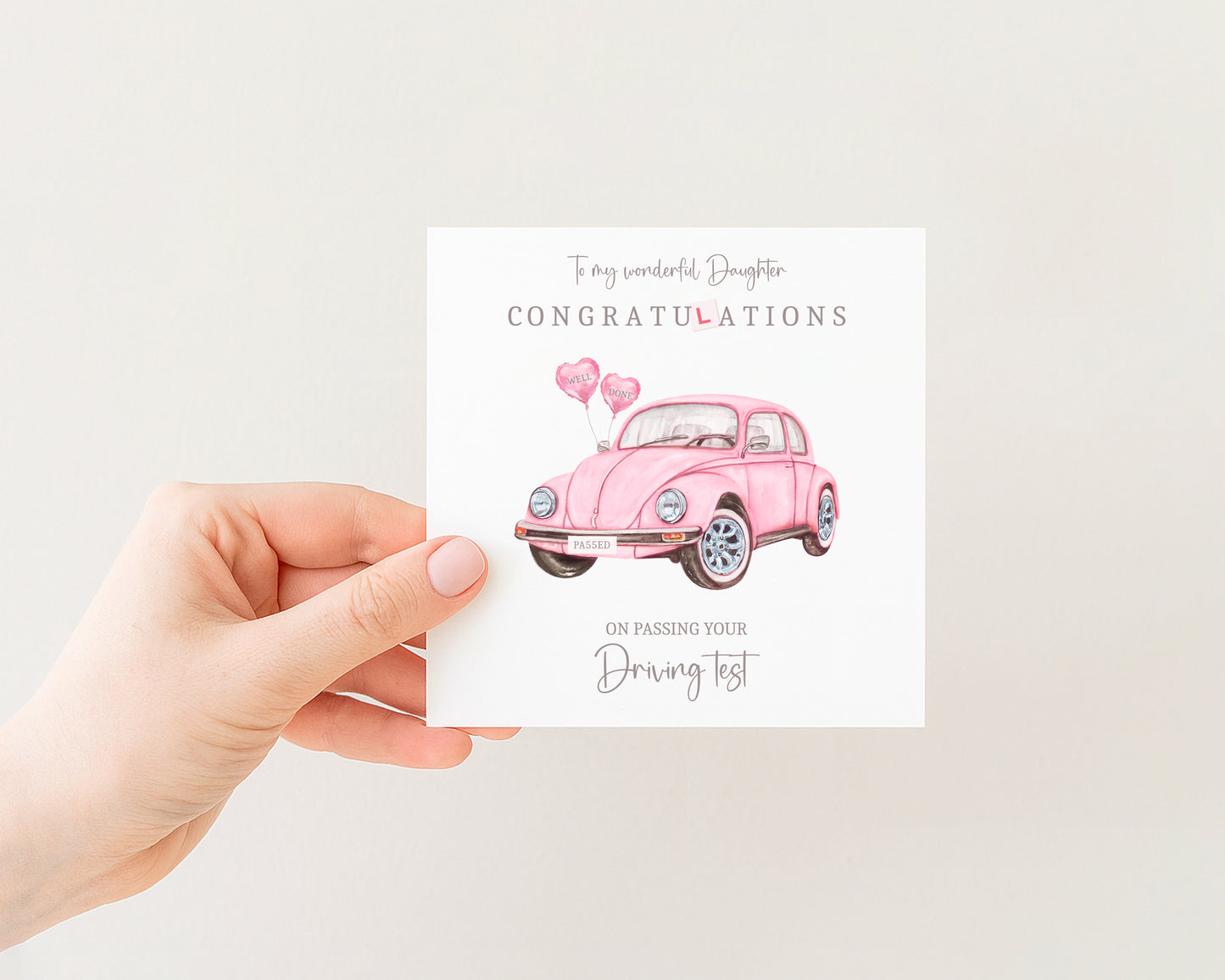 Daughter Congratulations Driving Test Card