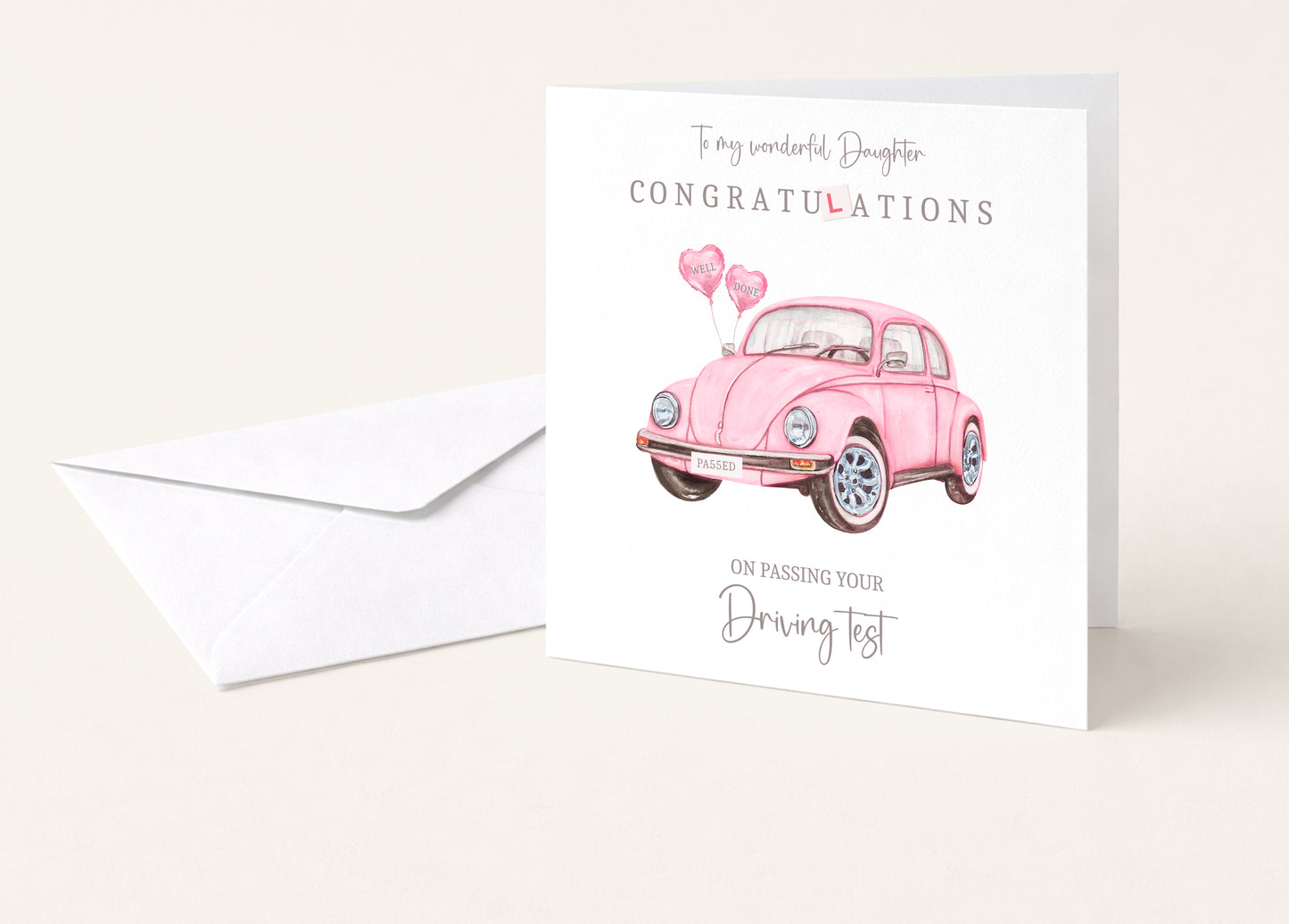 Daughter Congratulations Driving Test Card
