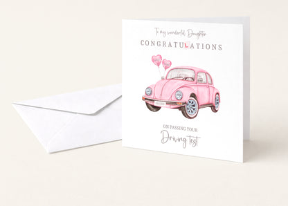Daughter Congratulations Driving Test Card