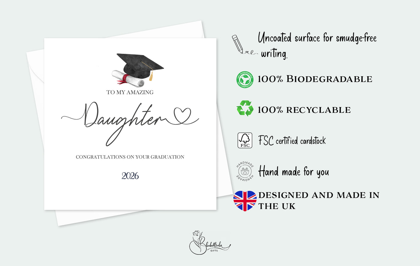 2026 Amazing Daughter Graduation Card