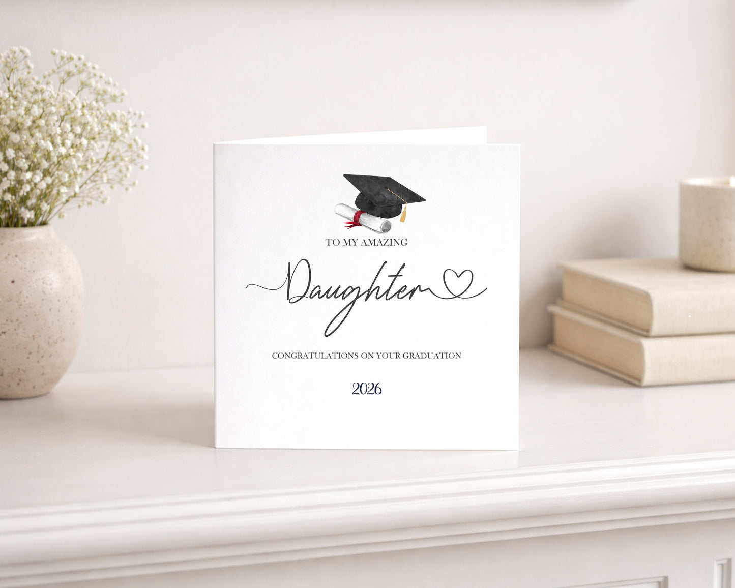 2026 Amazing Daughter Graduation Card