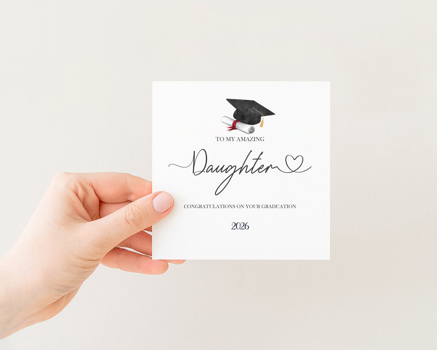 2026 Amazing Daughter Graduation Card