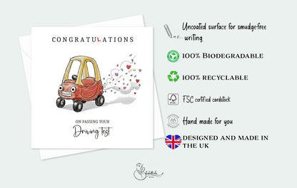 Driving Test Congratulations Card