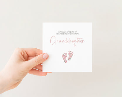 New Baby Granddaughter Card