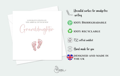 New Baby Granddaughter Card