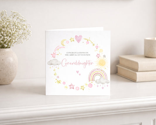 New Baby Granddaughter Card