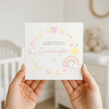 New Baby Granddaughter Card