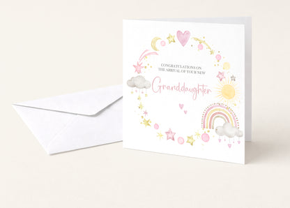 New Baby Granddaughter Card