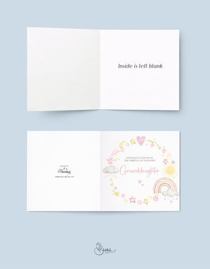 New Baby Granddaughter Card
