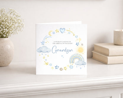 New Baby Grandson Card