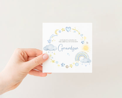 New Baby Grandson Card