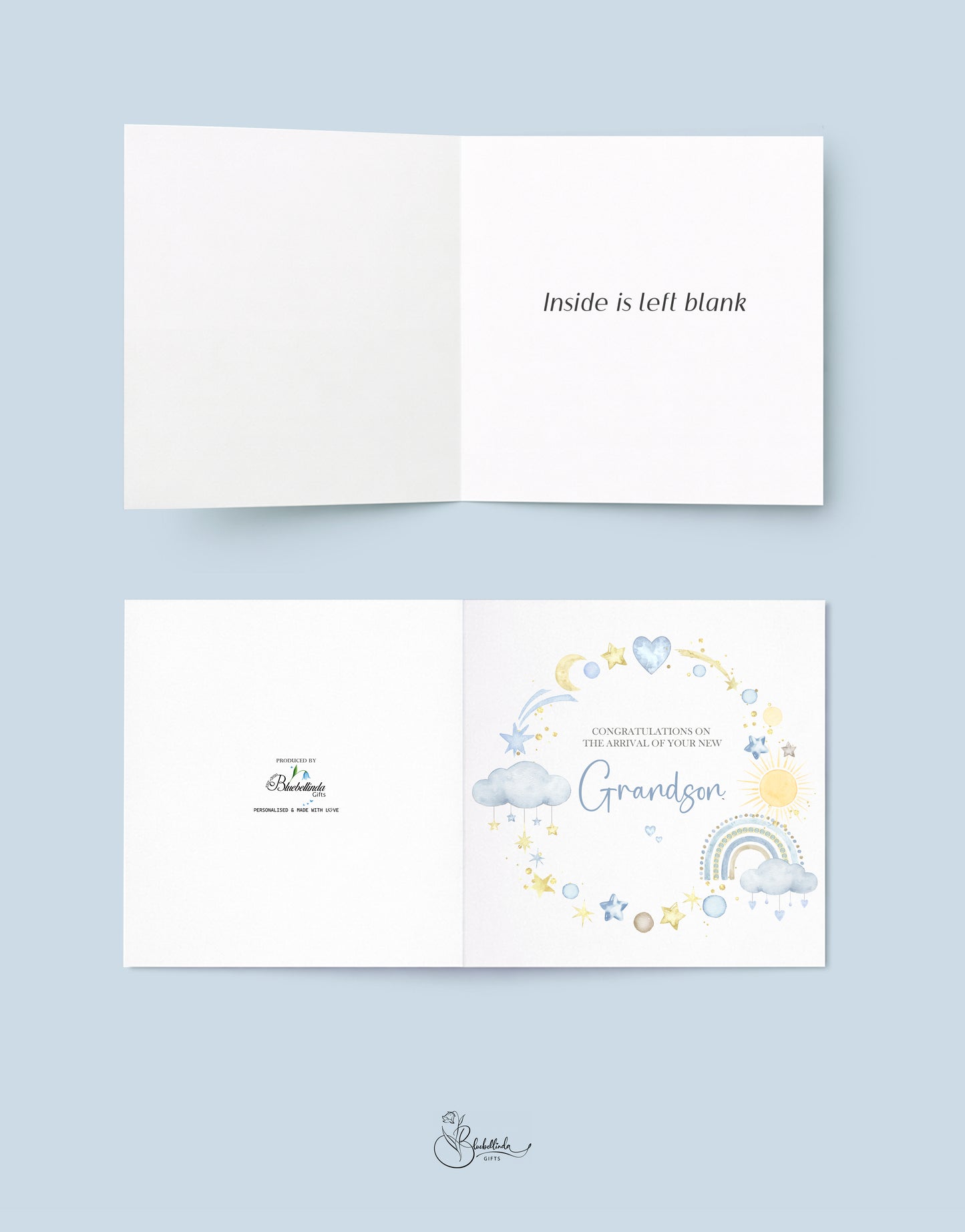 New Baby Grandson Card