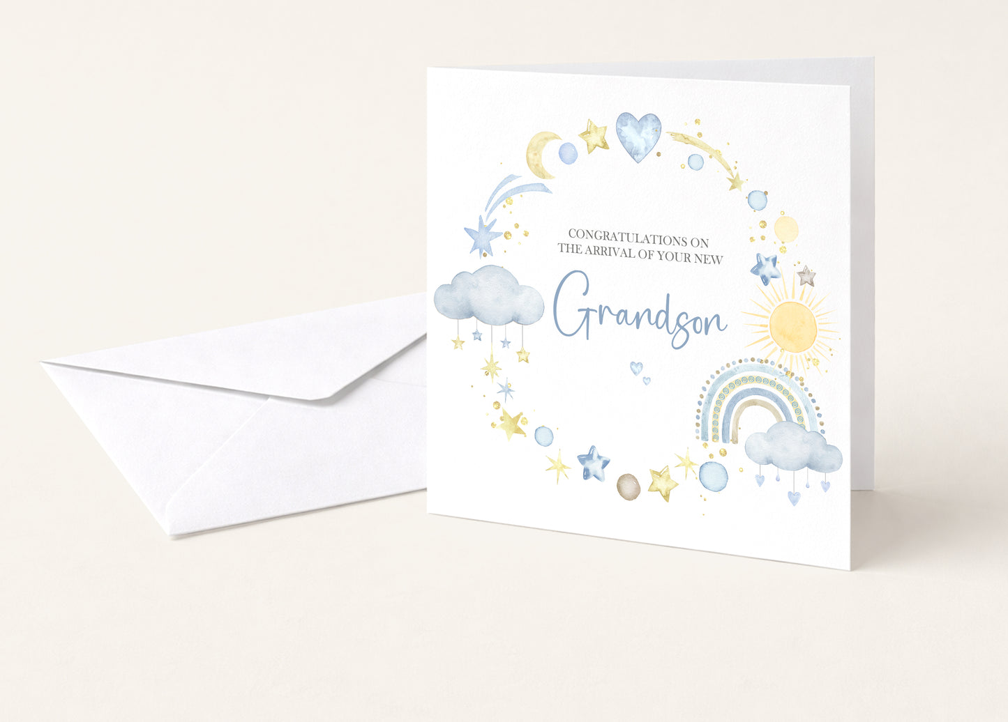 New Baby Grandson Card