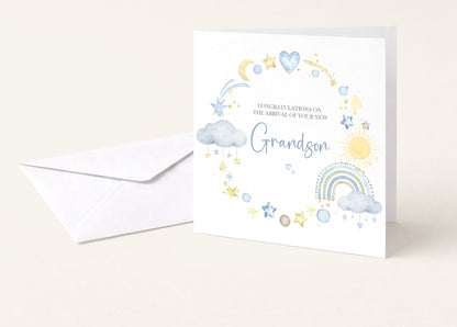 New Baby Grandson Card