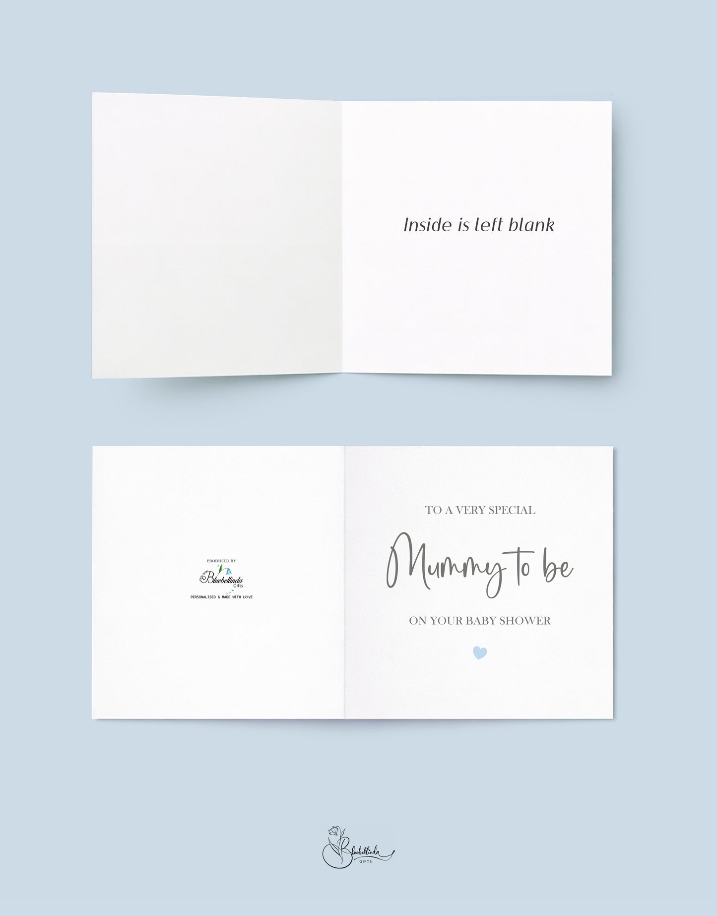 Mummy to Be, baby shower blue Card