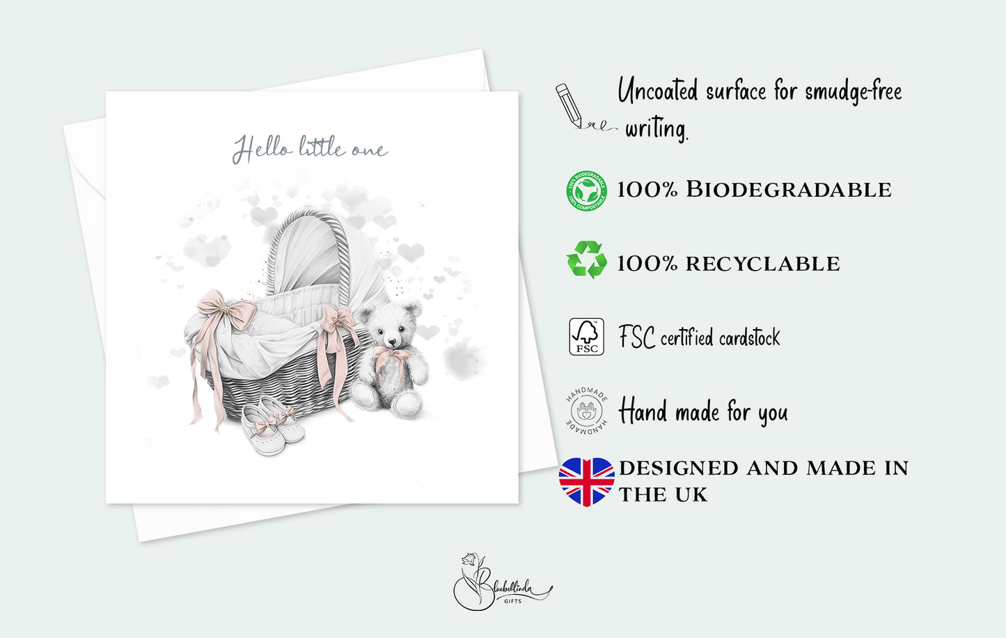 Hello little one Baby Card