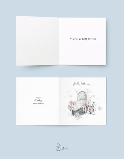 Hello little one Baby Card