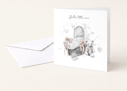Hello little one Baby Card