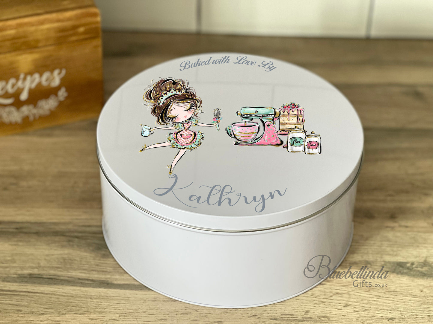 Personalised Cake Storage Tin