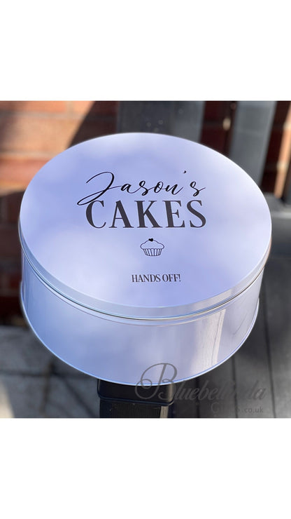 Personalised Cake Storage Tin