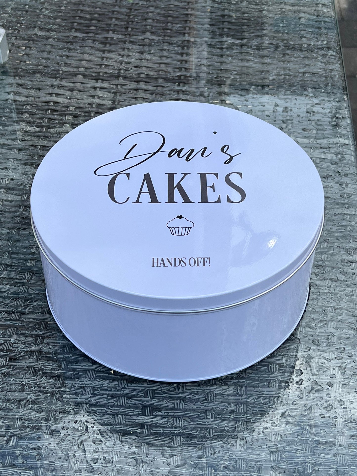 Personalised Cake Storage Tin