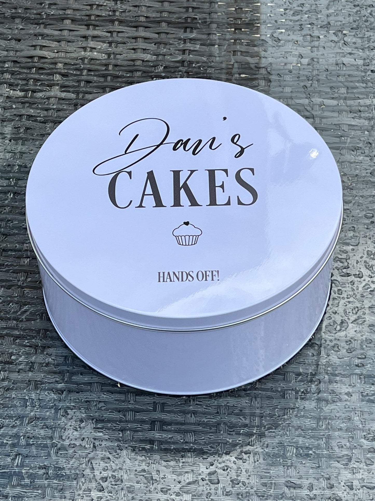 Personalised Cake Storage Tin