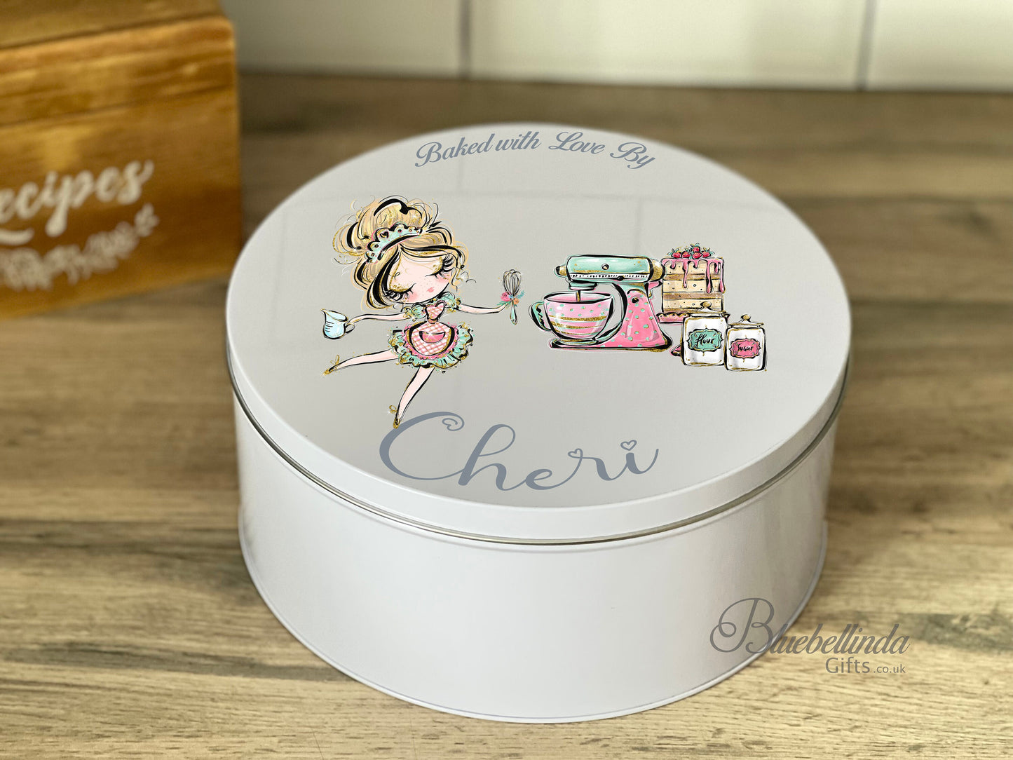 Personalised Cake Storage Tin