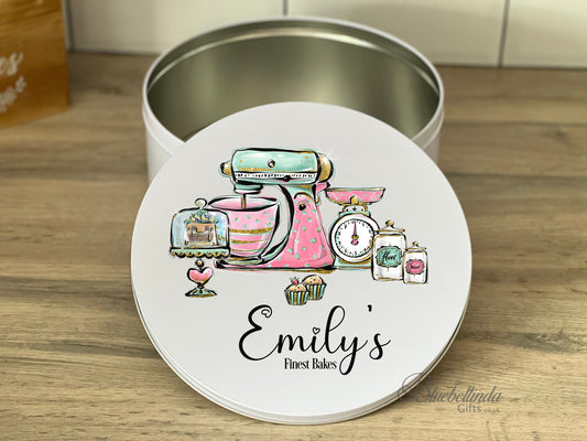 Personalised Cake Storage Tin