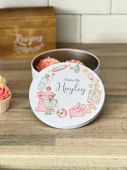 Personalised Cake Storage Tin