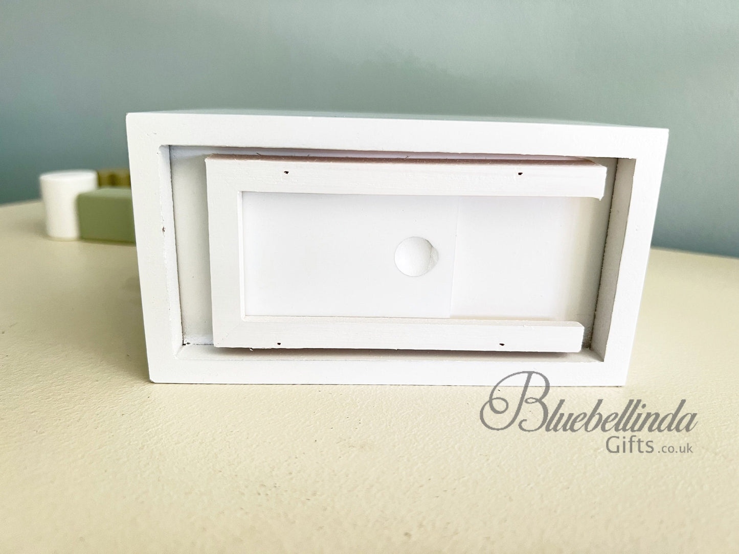 Pink Personalised Solid Wood Luxury Baby Details Baby Elephant Money Box, Baby Money Box Gift, Piggy Bank, Bluebellinda, Bluebellindagifts