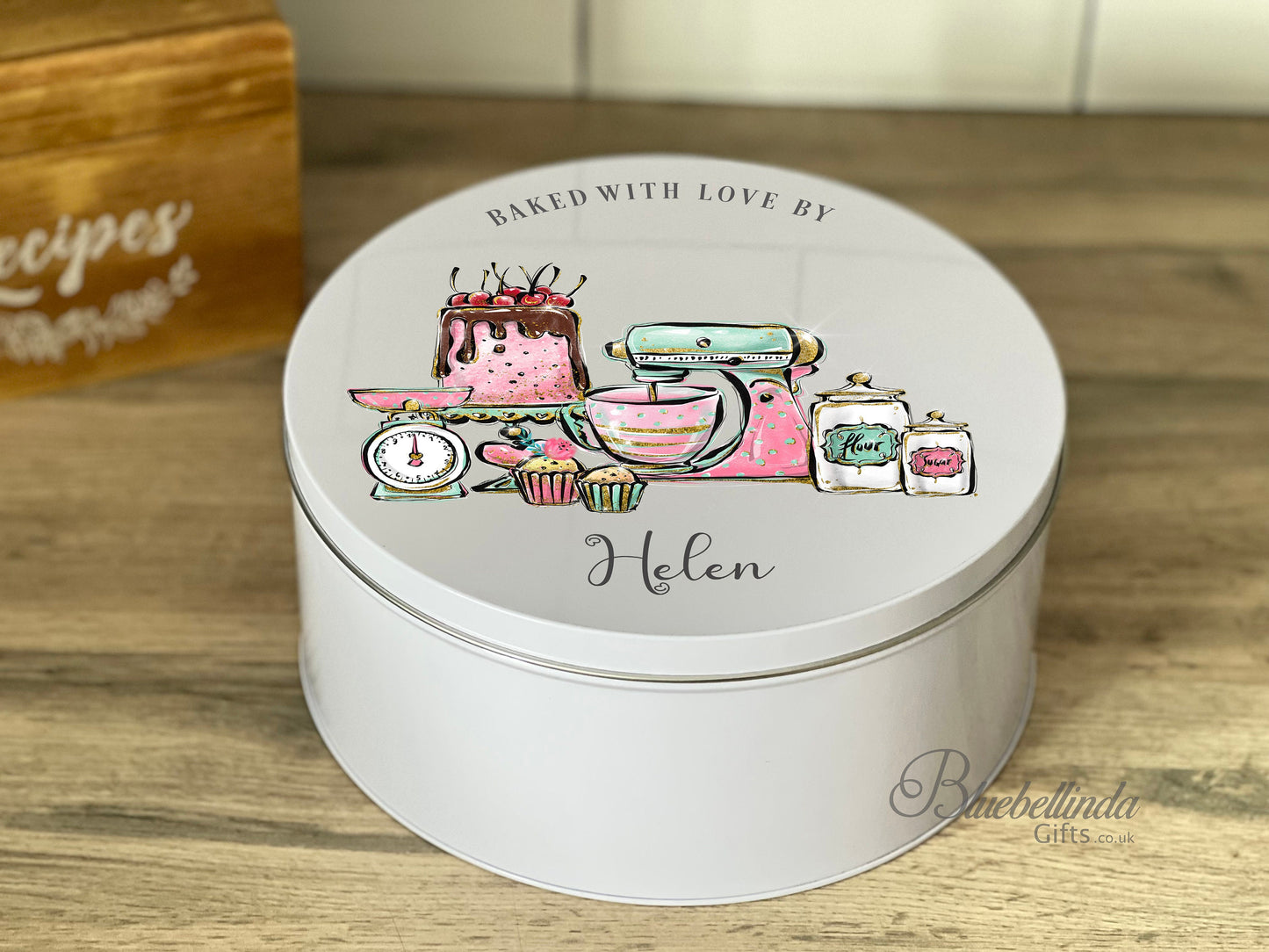 Personalised Cake Storage Tin