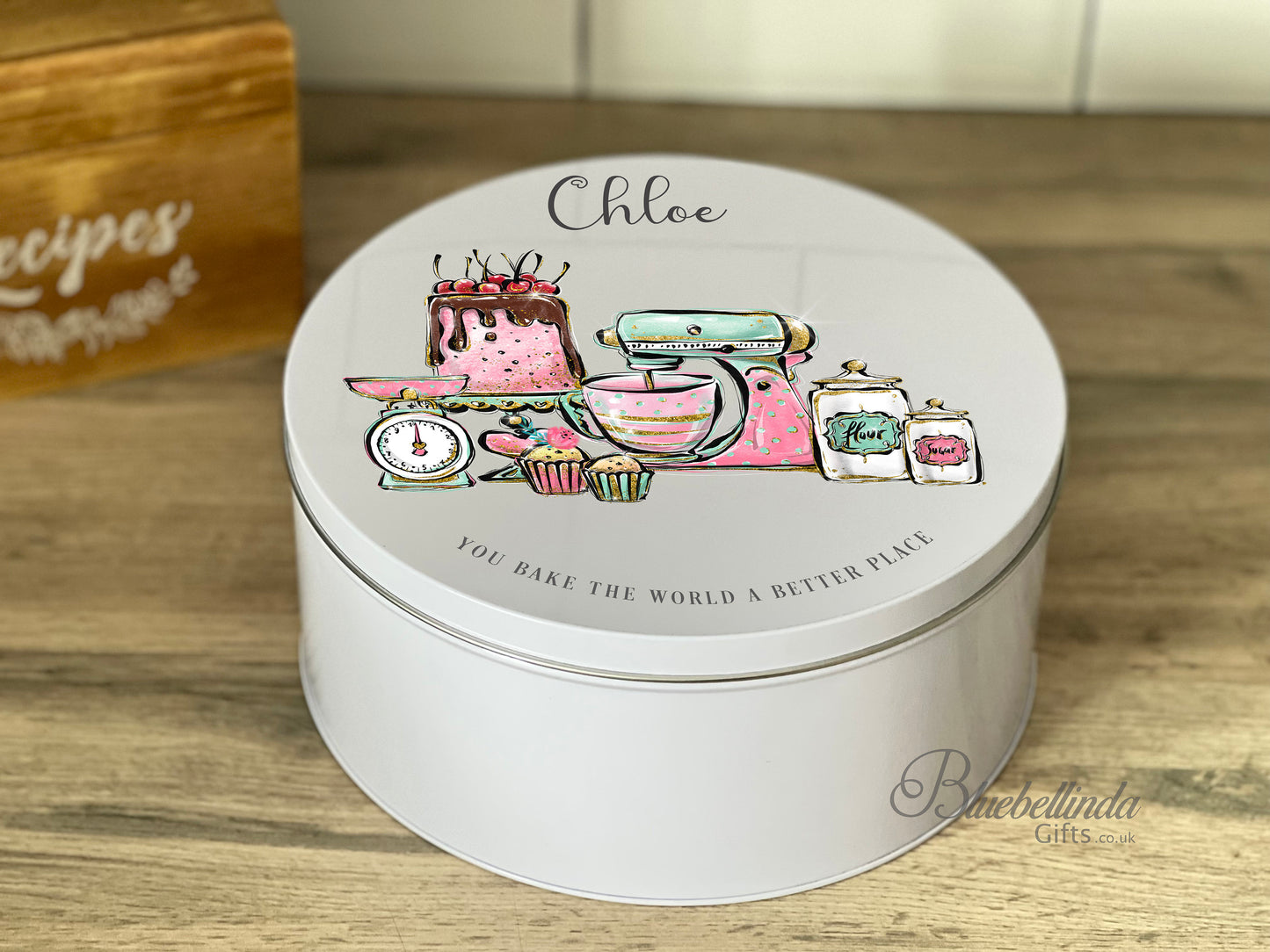 Personalised Cake Storage Tin