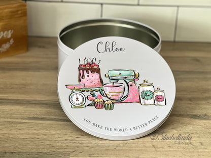 Personalised Cake Storage Tin