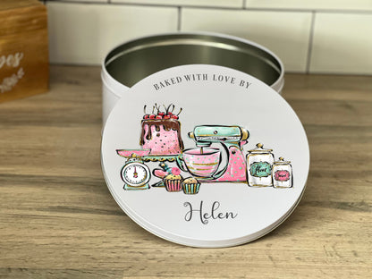 Personalised Cake Storage Tin
