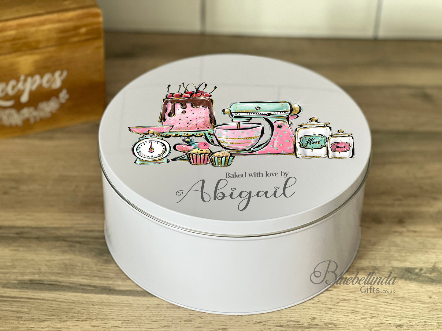 Personalised Cake Storage Tin