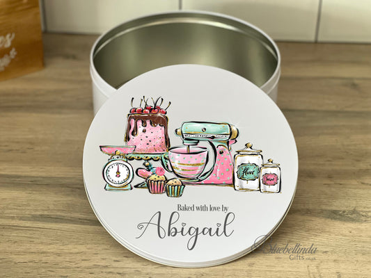 Personalised Cake Storage Tin