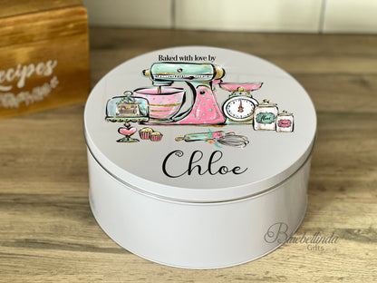 Personalised Cake Storage Tin