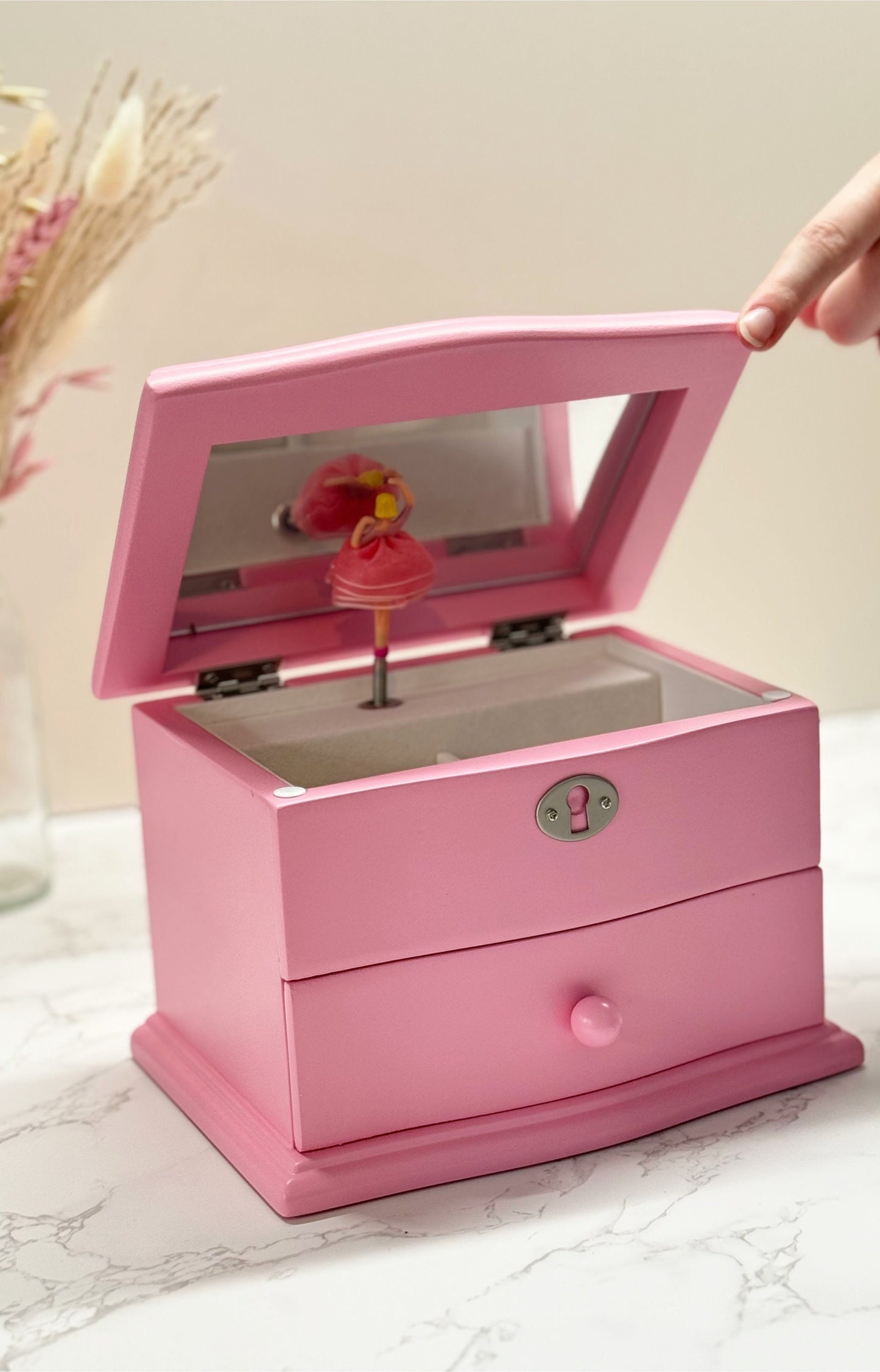 Luxury Pink Musical Jewellery Box,