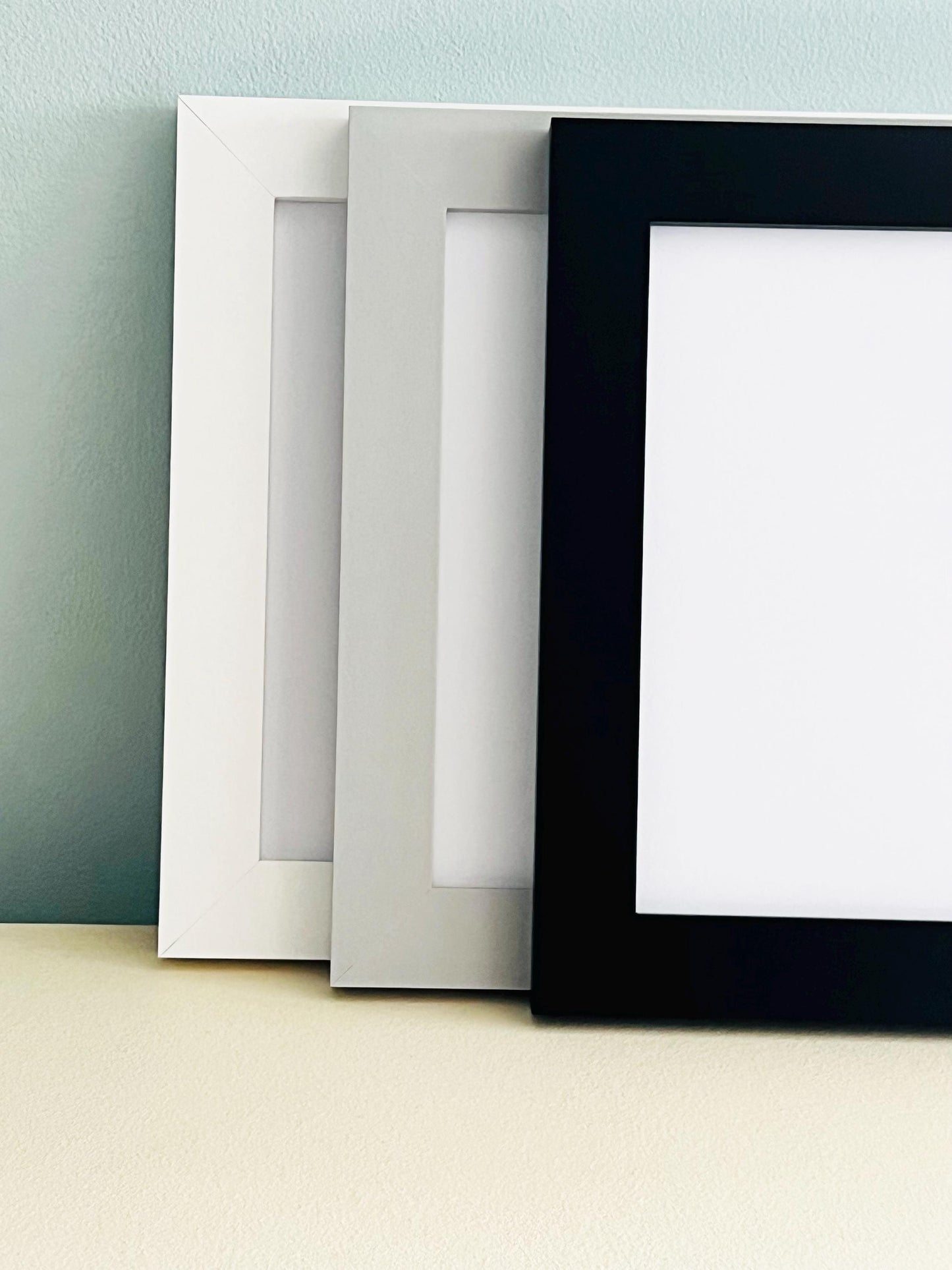 Personalized Woodland Animals Baby Print - Newborn Gift, White Frame